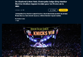 Dirty Monitor illumine Madison Square Garden