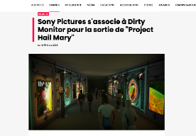 Sony Pictures s'associe à Dirty Monitor pour...